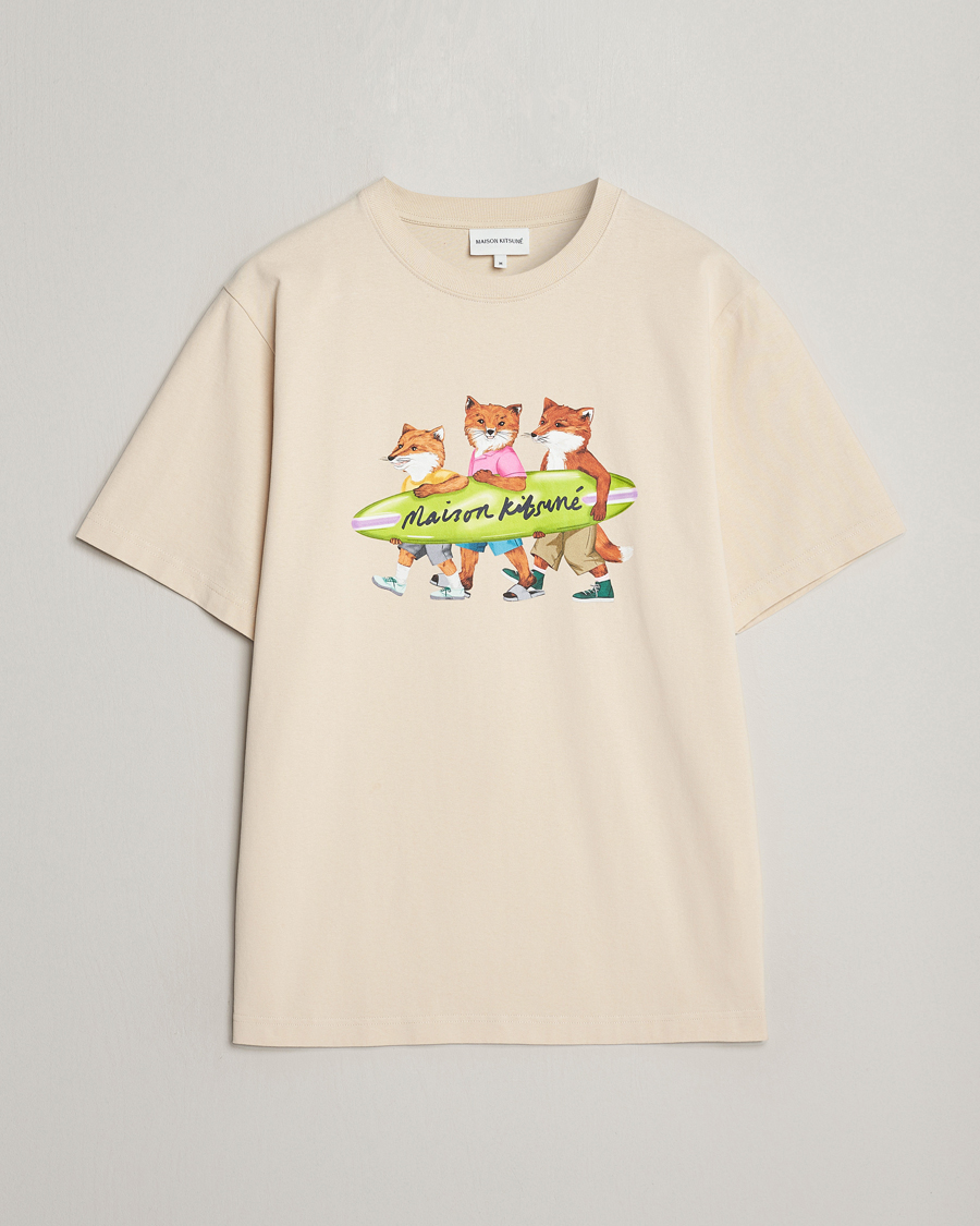 Heren | T-shirts | Maison Kitsuné | Surfing Foxes T-Shirt Paper