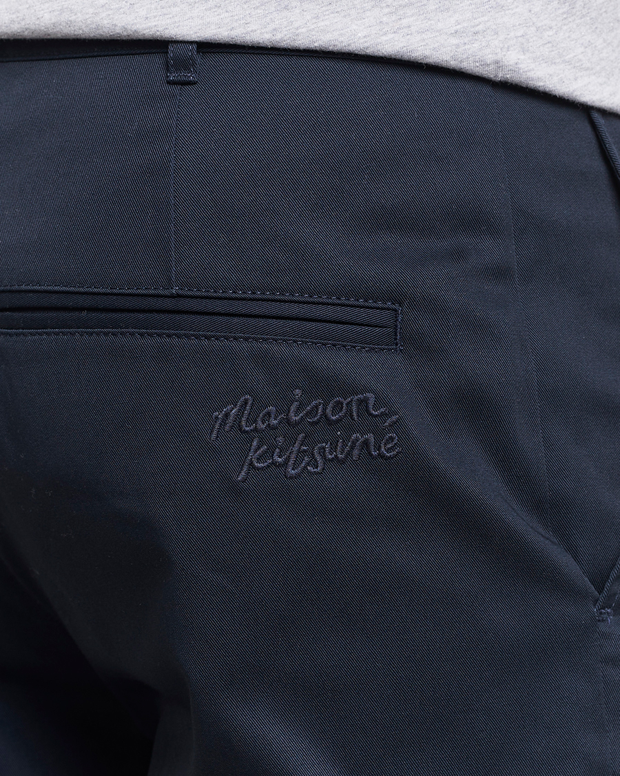 Heren | Broeken | Maison Kitsuné | Straight Chino Deep Navy