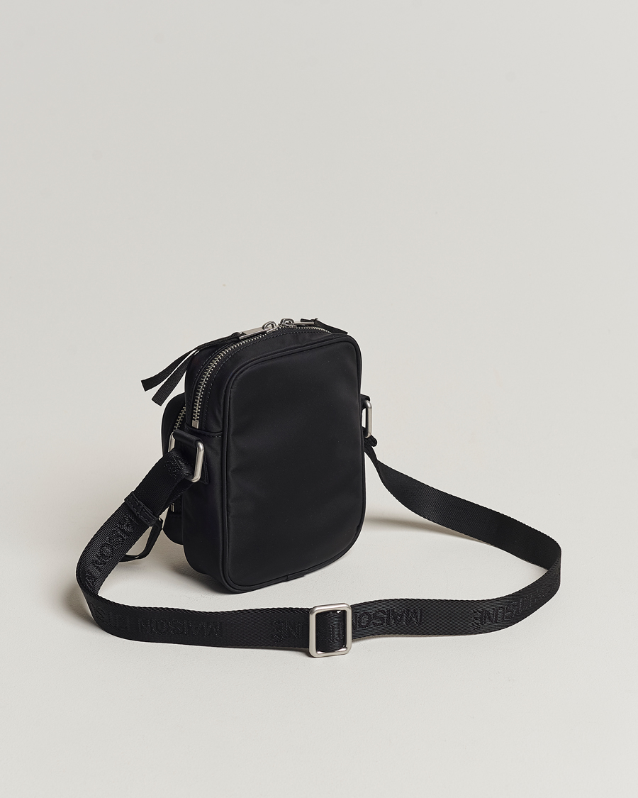 Heren | Maison Kitsuné The Traveller Crossbody Pouch Black | Maison Kitsuné | The Traveller Crossbody Pouch Black
