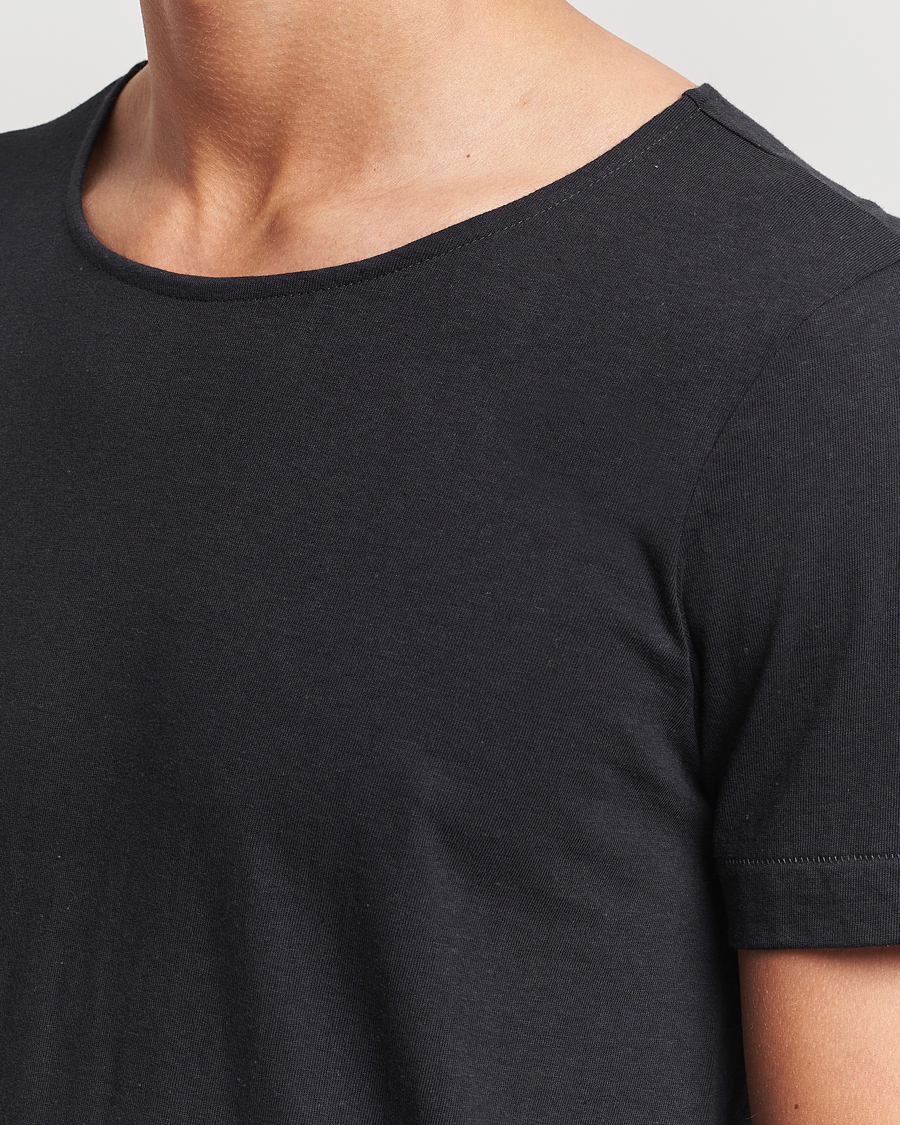 Homme | T-shirts | Merz b. Schwanen | 1920s Loopwheeled T-Shirt Charcoal
