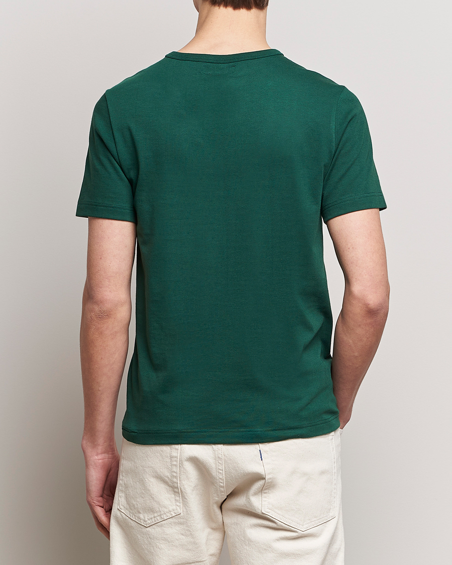 Homme | T-shirts | Merz b. Schwanen | 1950s Classic Loopwheeled T-Shirt Classic Green