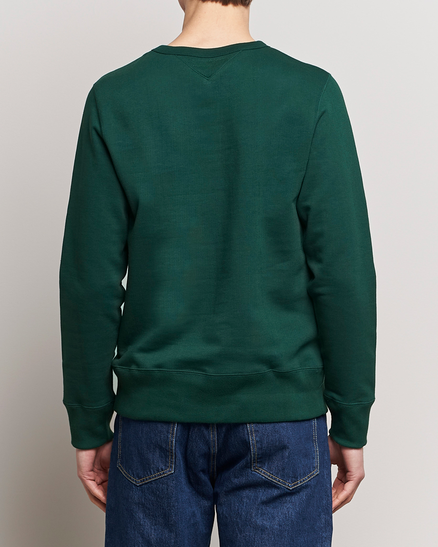 Homme | Pulls Et Tricots | Merz b. Schwanen | Organic Cotton Crew Neck Sweatshirt Classic Green