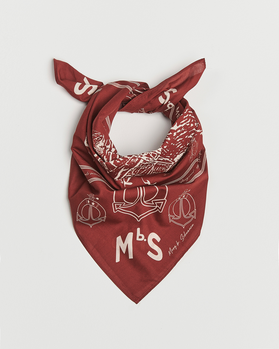 Homme | Merz b. Schwanen Cotton Bandana Chestnut | Merz b. Schwanen | Cotton Bandana Chestnut
