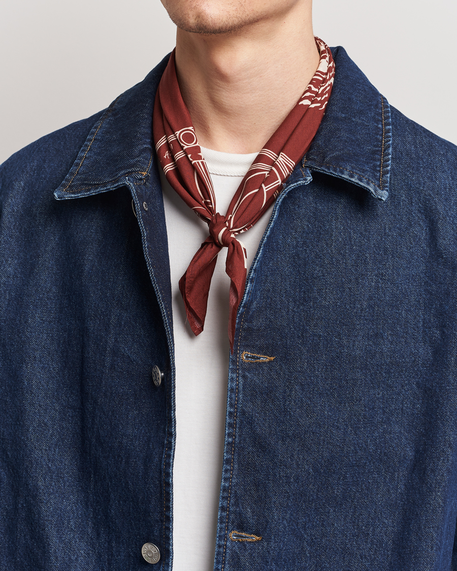 Homme | Merz b. Schwanen Cotton Bandana Chestnut | Merz b. Schwanen | Cotton Bandana Chestnut