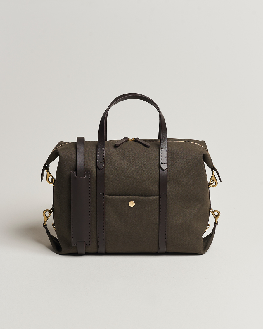 Homme | Sacs | Mismo | M/S Utility Canvas Duffle Bag Army/Dark Brown