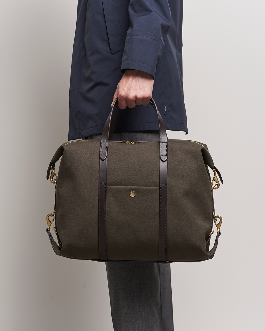 Homme | Sacs | Mismo | M/S Utility Canvas Duffle Bag Army/Dark Brown