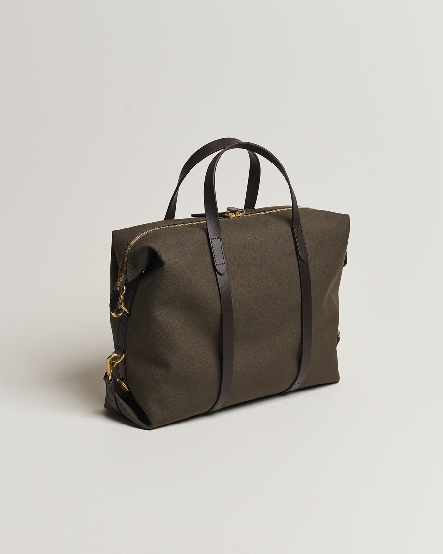 Homme | Sacs | Mismo | M/S Utility Canvas Duffle Bag Army/Dark Brown