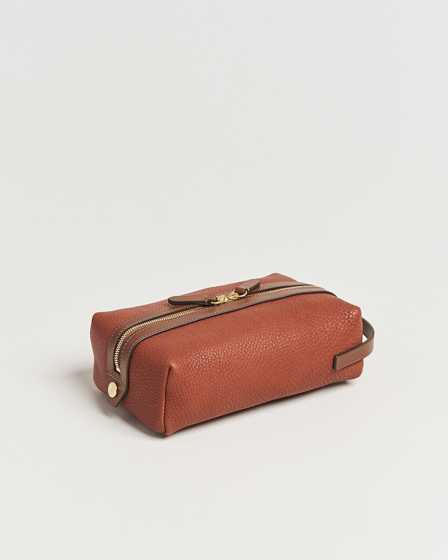 Homme | Sacs | Mismo | Groom Pebbled Leather Washbag Tabac/Cuoio