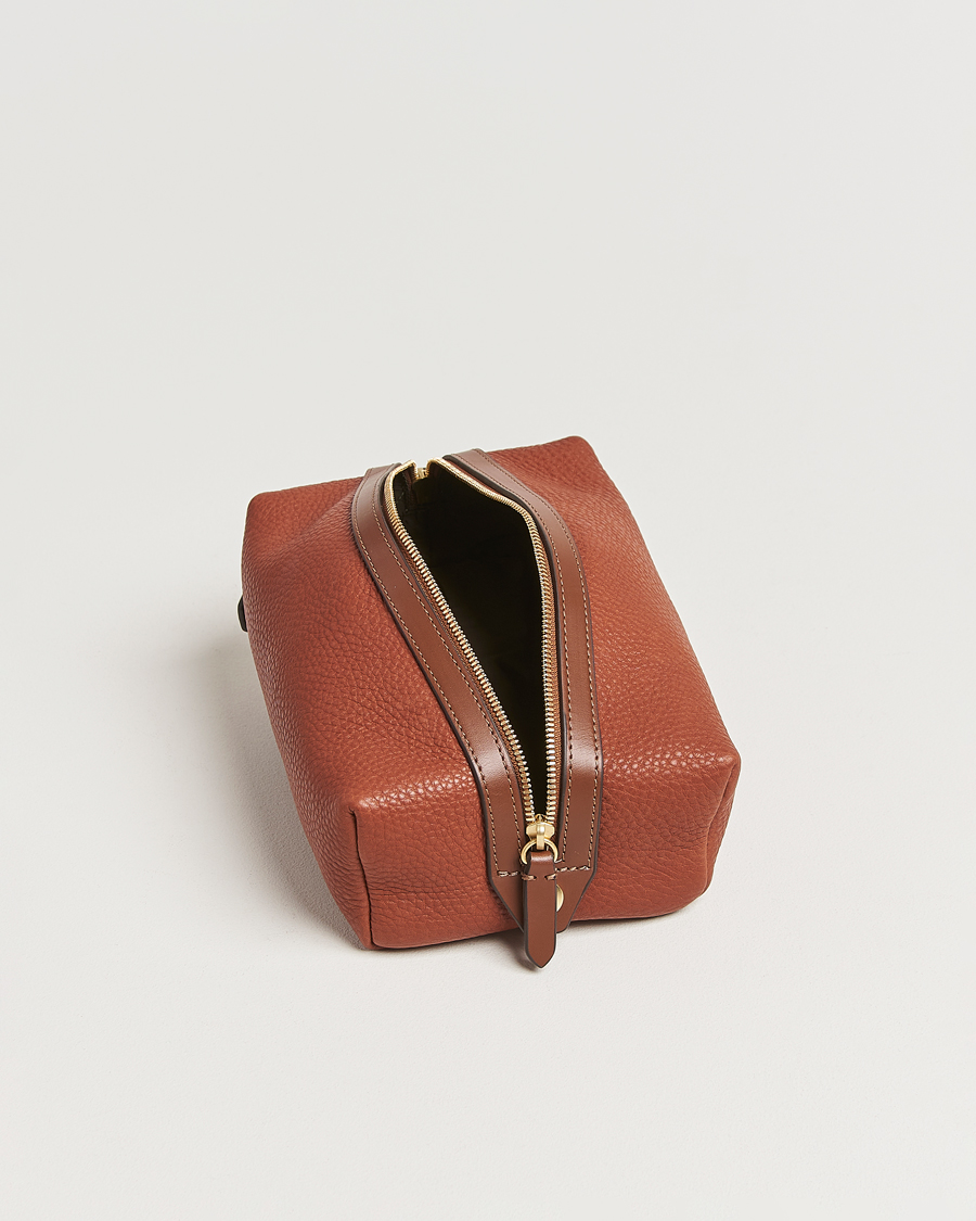 Homme | Sacs | Mismo | Groom Pebbled Leather Washbag Tabac/Cuoio