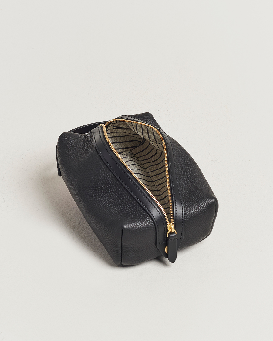 Heren | Tassen | Mismo | Groom Pebbled Leather Washbag Black