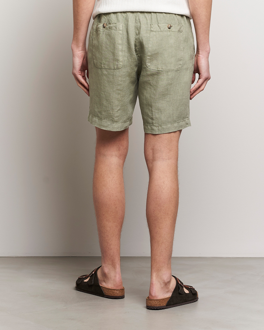 Heren | Korte broek | Altea | Linen Drawstring Shorts Olive