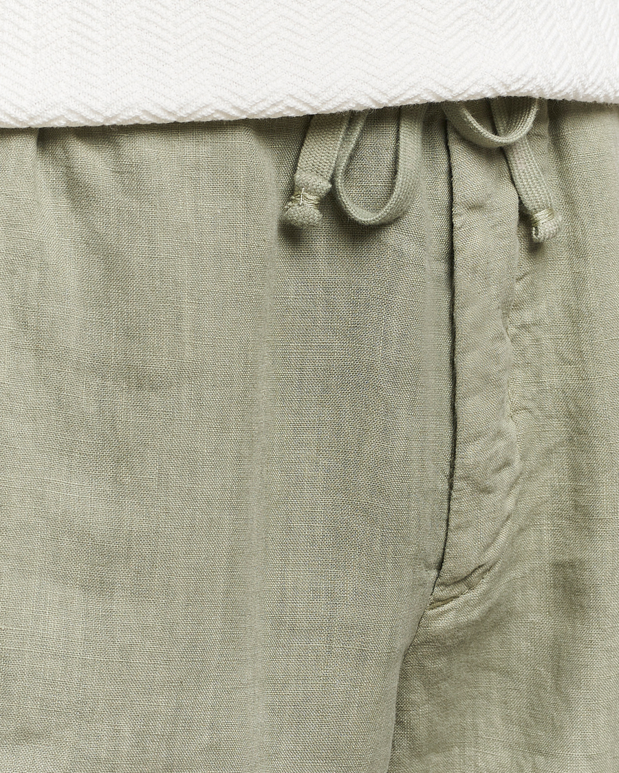 Heren | Korte broek | Altea | Linen Drawstring Shorts Olive