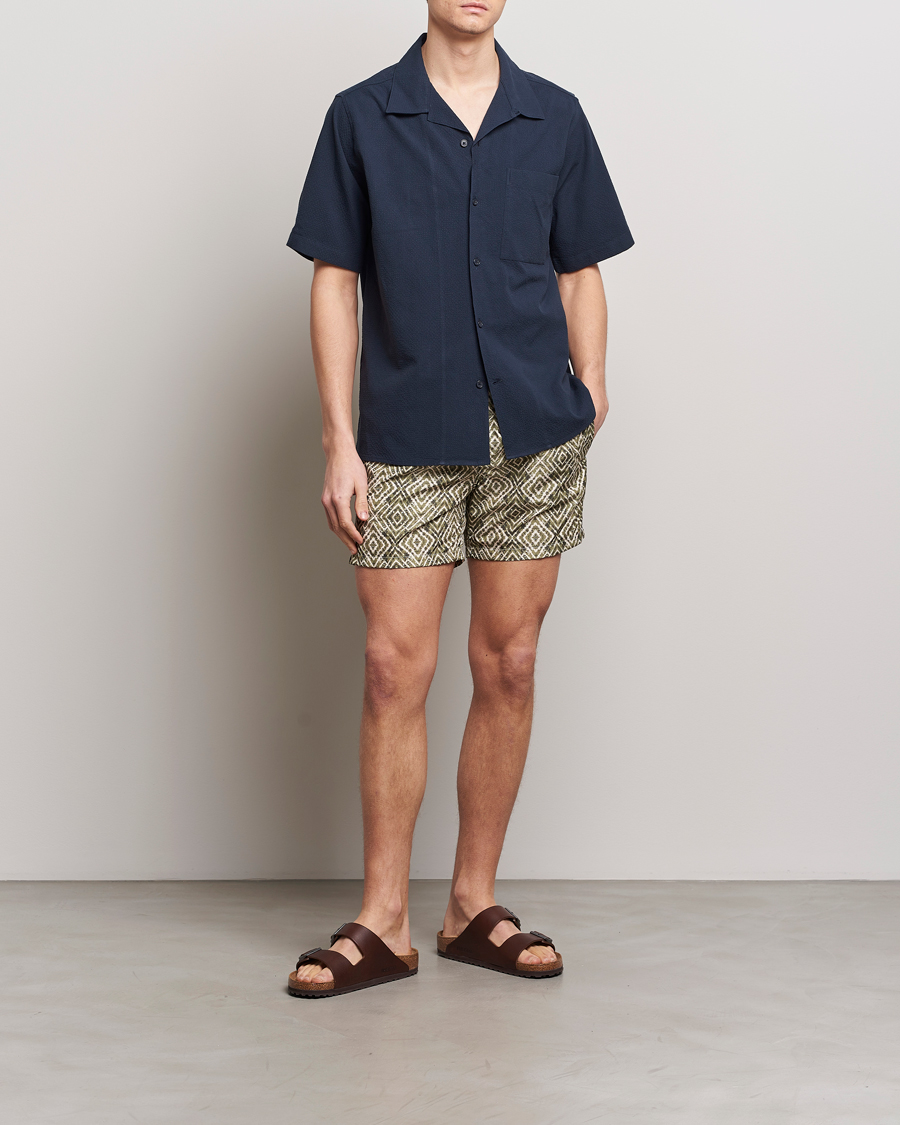 Homme | Maillots De Bain | Altea | Printed Swim Shorts Green