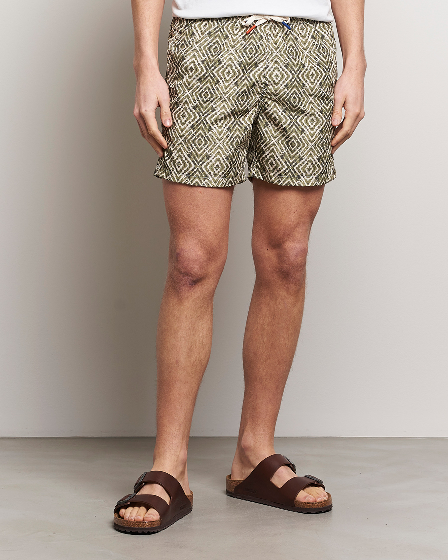 Homme | Maillots De Bain | Altea | Printed Swim Shorts Green