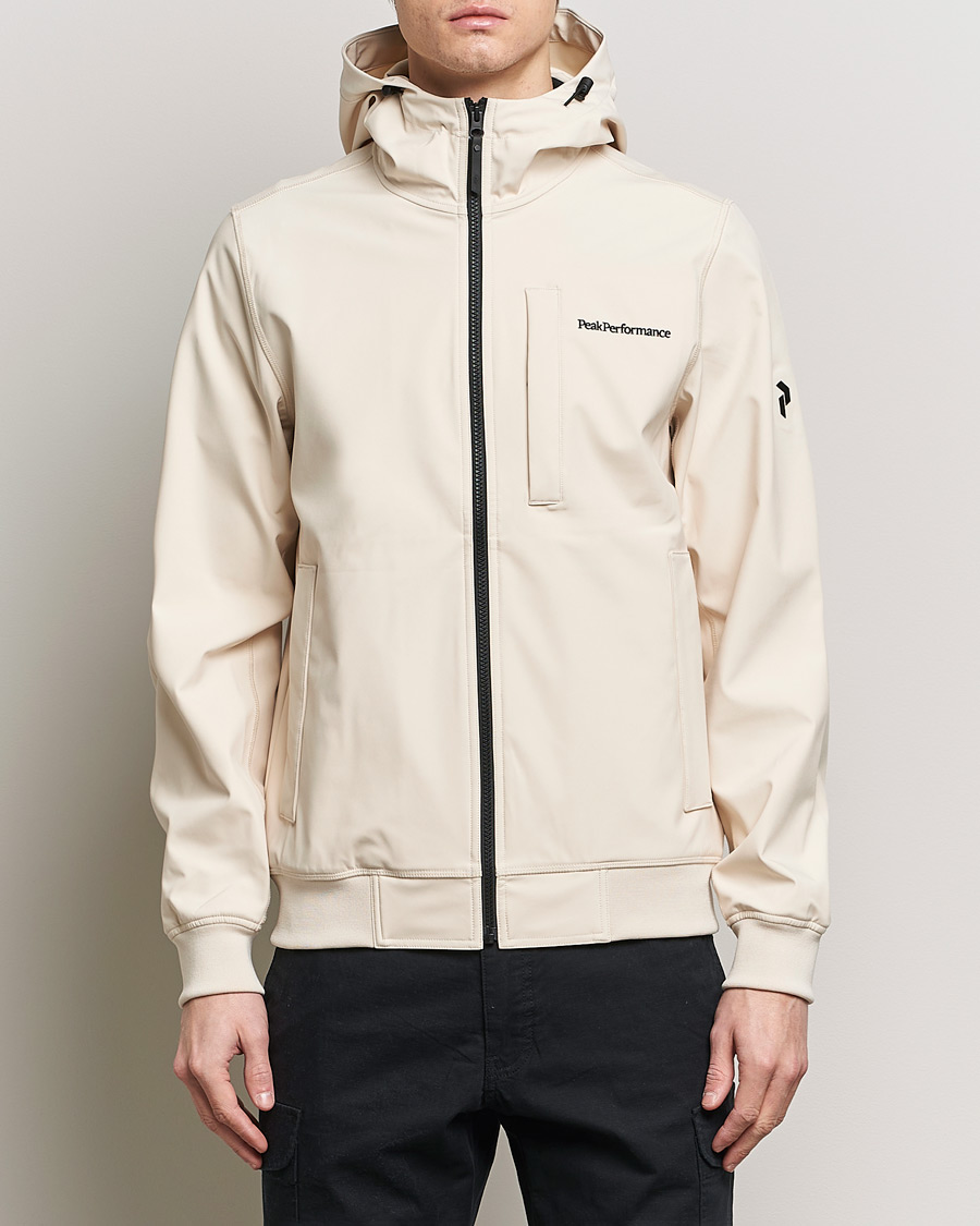 Homme | Manteaux Et Vestes | Peak Performance | Softshell Hooded Jacket Sand Fog