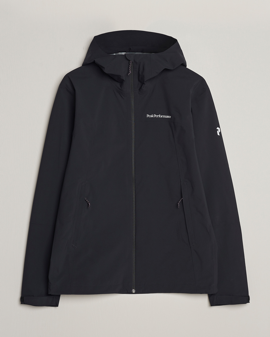 Heren | Jassen | Peak Performance | Trail Hipe Hooded Shell Jacket Black