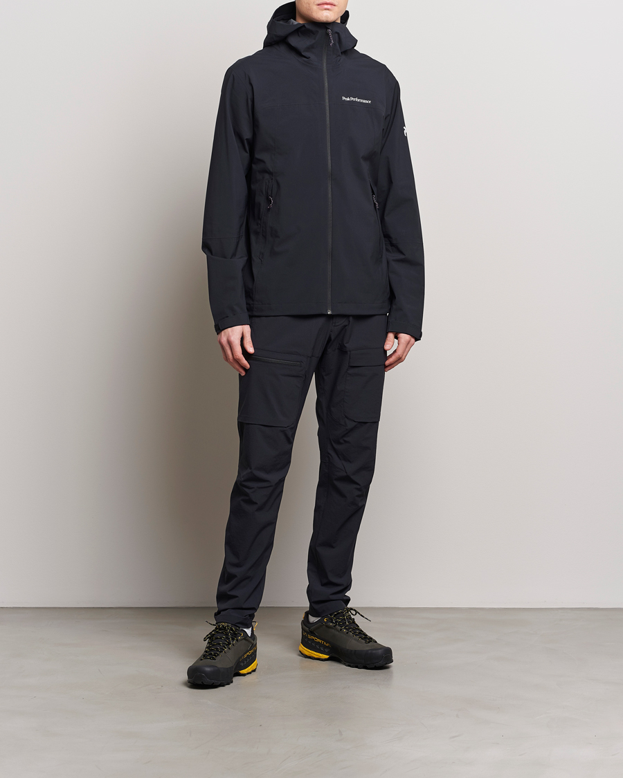 Heren | Jassen | Peak Performance | Trail Hipe Hooded Shell Jacket Black