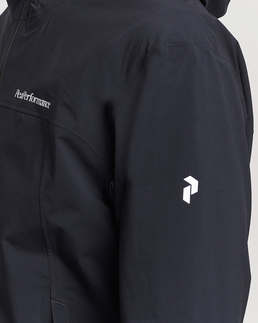 Heren | Jassen | Peak Performance | Trail Hipe Hooded Shell Jacket Black