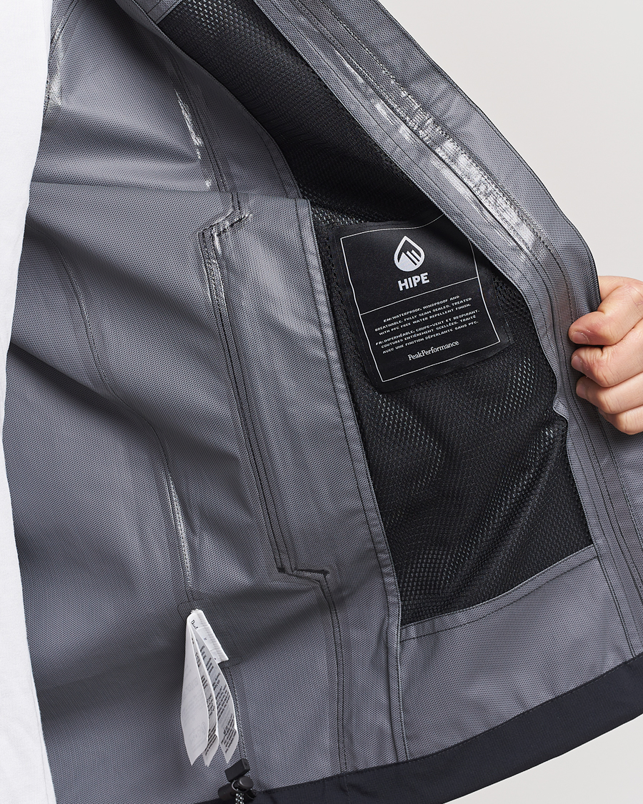 Heren | Jassen | Peak Performance | Trail Hipe Hooded Shell Jacket Black