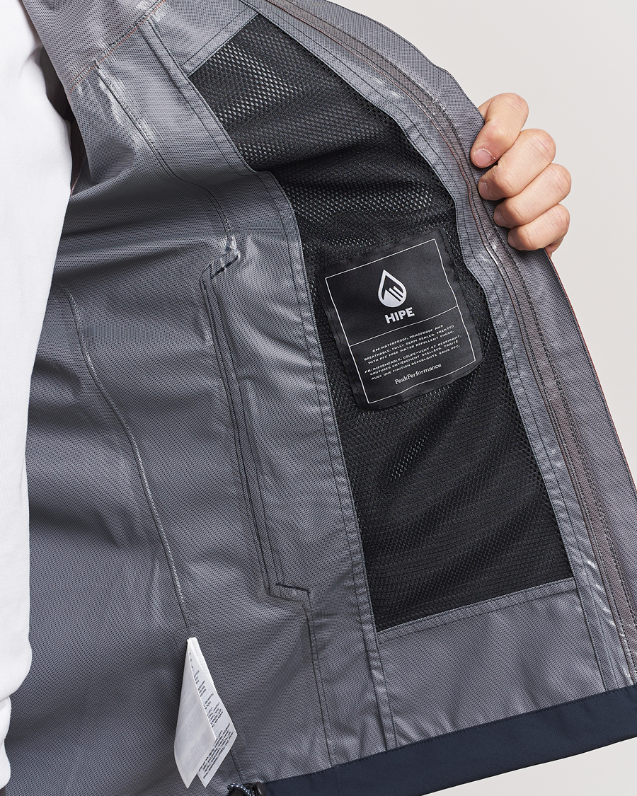 Homme | Manteaux Et Vestes | Peak Performance | Trail Hipe Hooded Jacket Spiced/Salute Navy/Desert