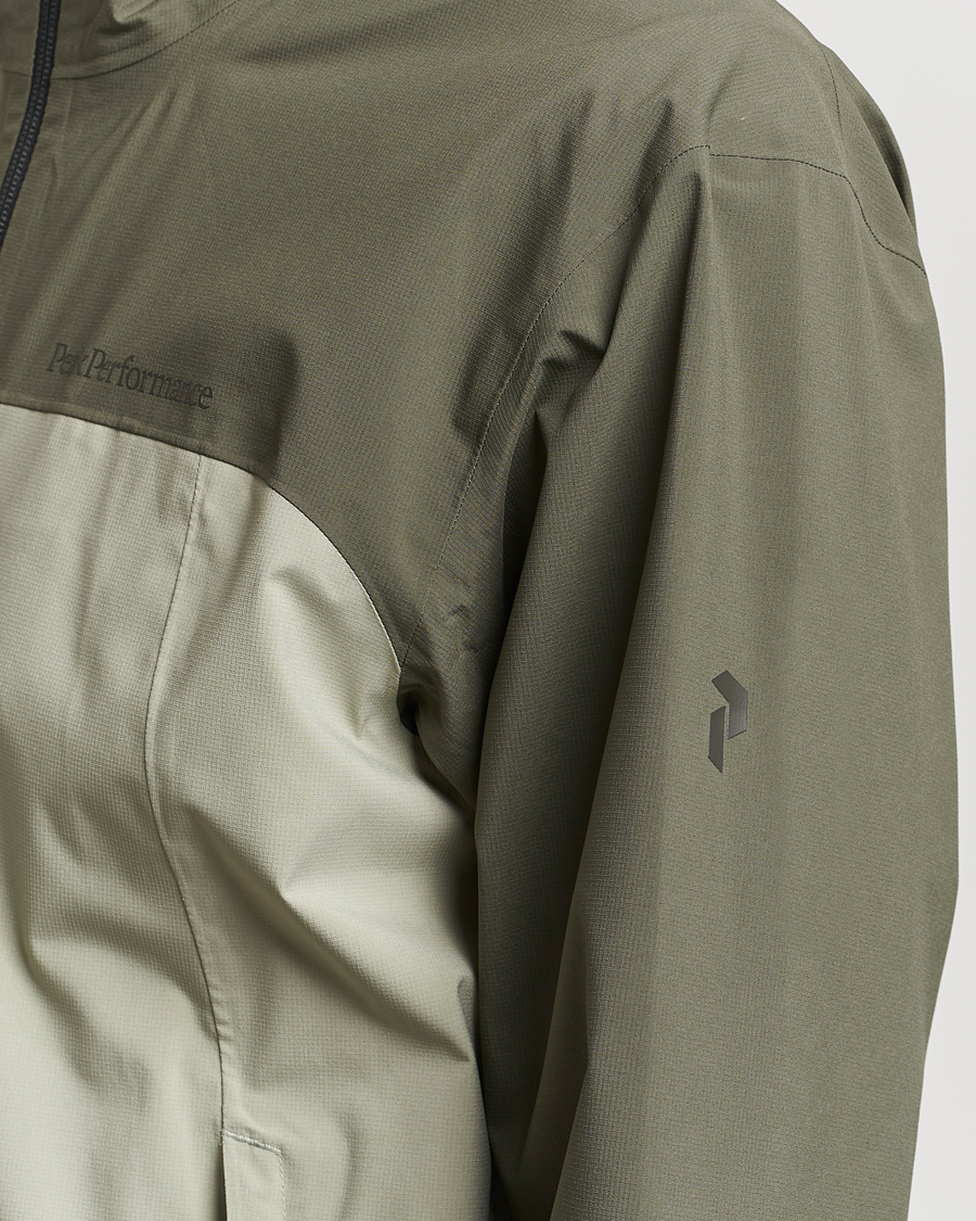 Homme | Manteaux Et Vestes | Peak Performance | Trail Hipe Hooded Jacket Pine Needle/Limit Green