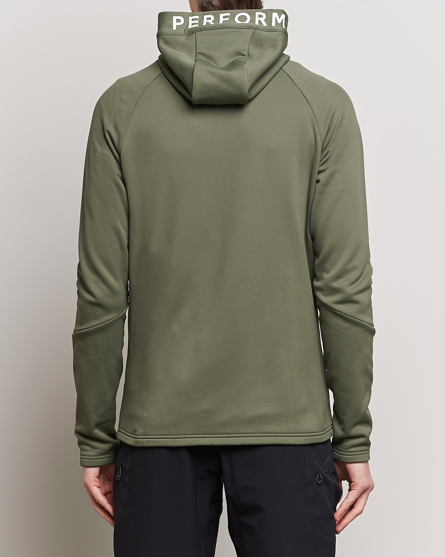 Heren | Truien | Peak Performance | Rider Hooded Full Zip Pine Needle