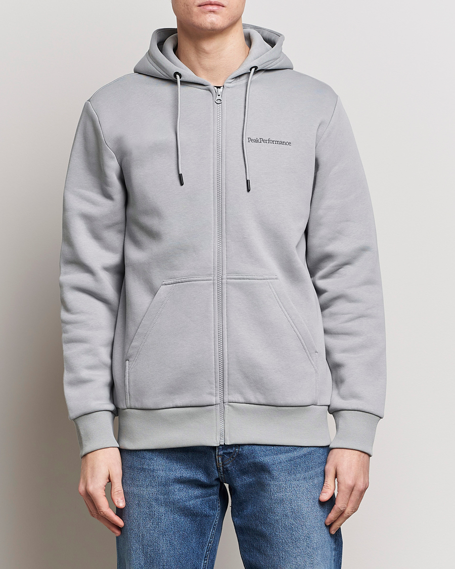 Homme | Pulls Et Tricots | Peak Performance | Original Logo Full Zip Hoodie Desert Blow