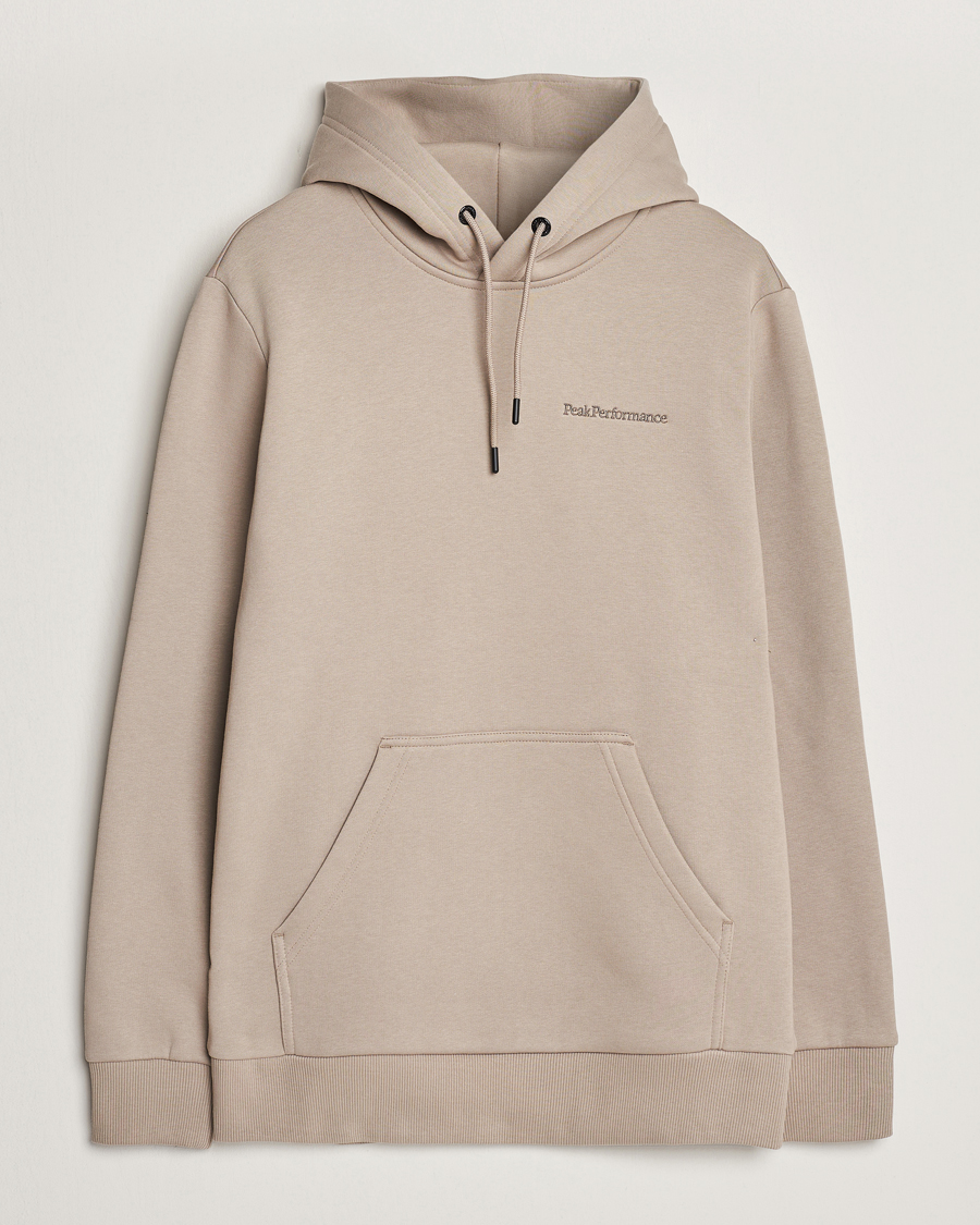 Heren | Truien | Peak Performance | Original Logo Hoodie Avid Beige