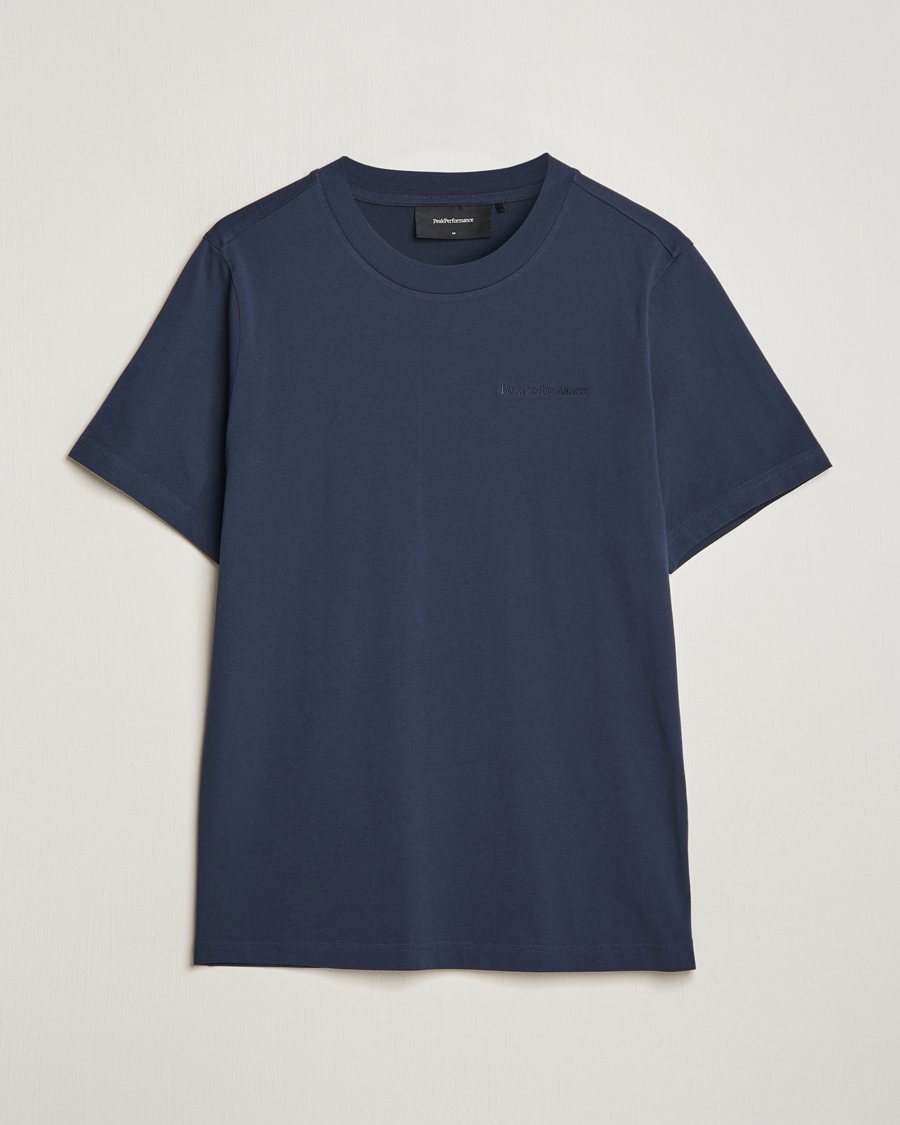 Homme | T-shirts | Peak Performance | Original Crew Neck T-Shirt Blue Shadow