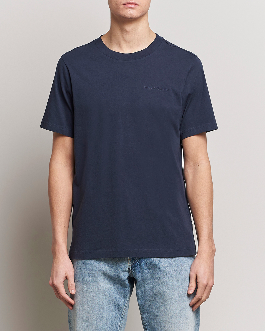 Homme | T-shirts | Peak Performance | Original Crew Neck T-Shirt Blue Shadow
