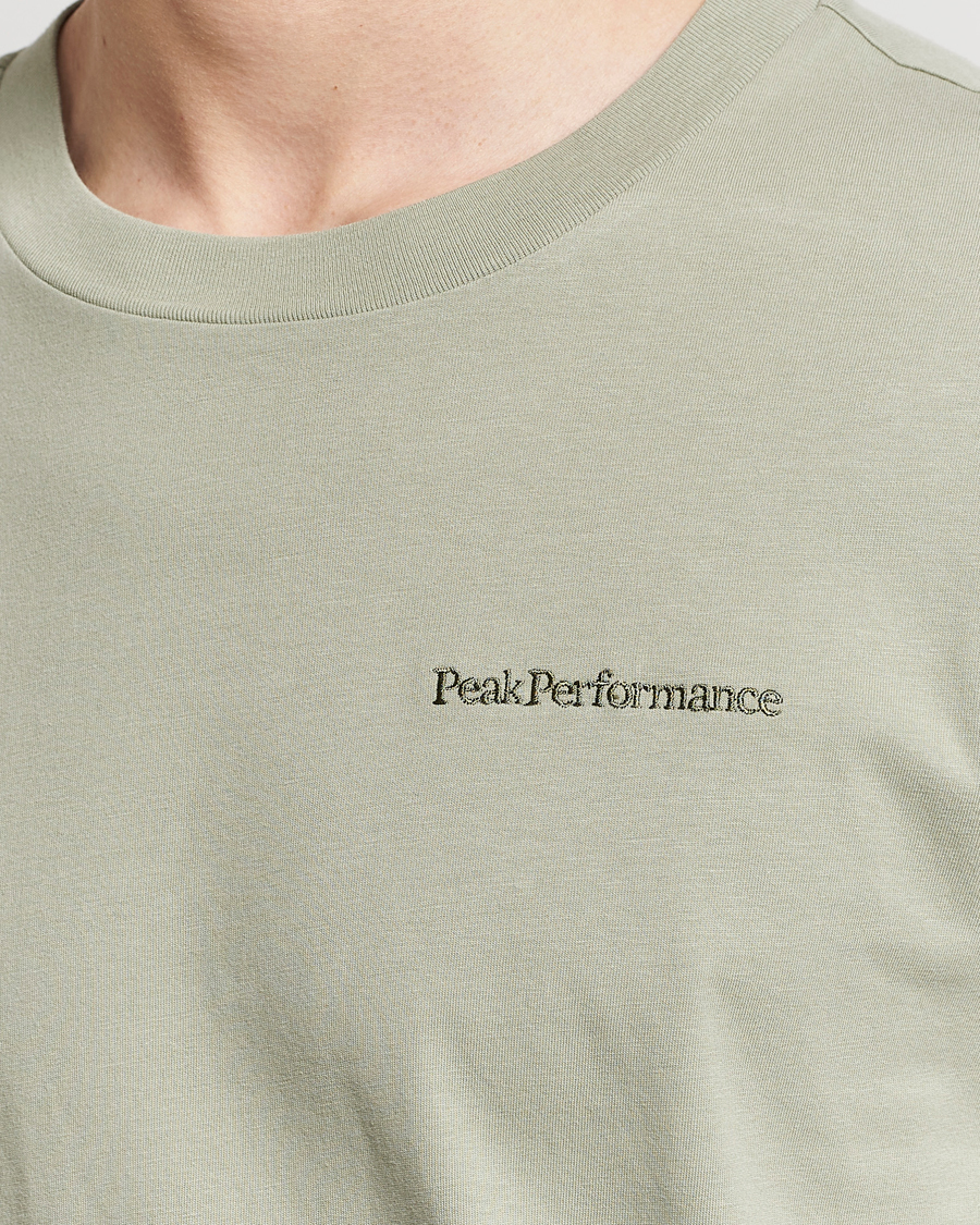 Homme | T-shirts | Peak Performance | Original Logo Crew Neck T-Shirt Limit Green