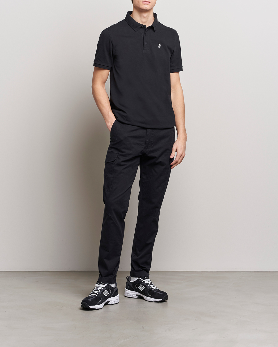 Homme | Polos | Peak Performance | Classic Cotton Polo Black
