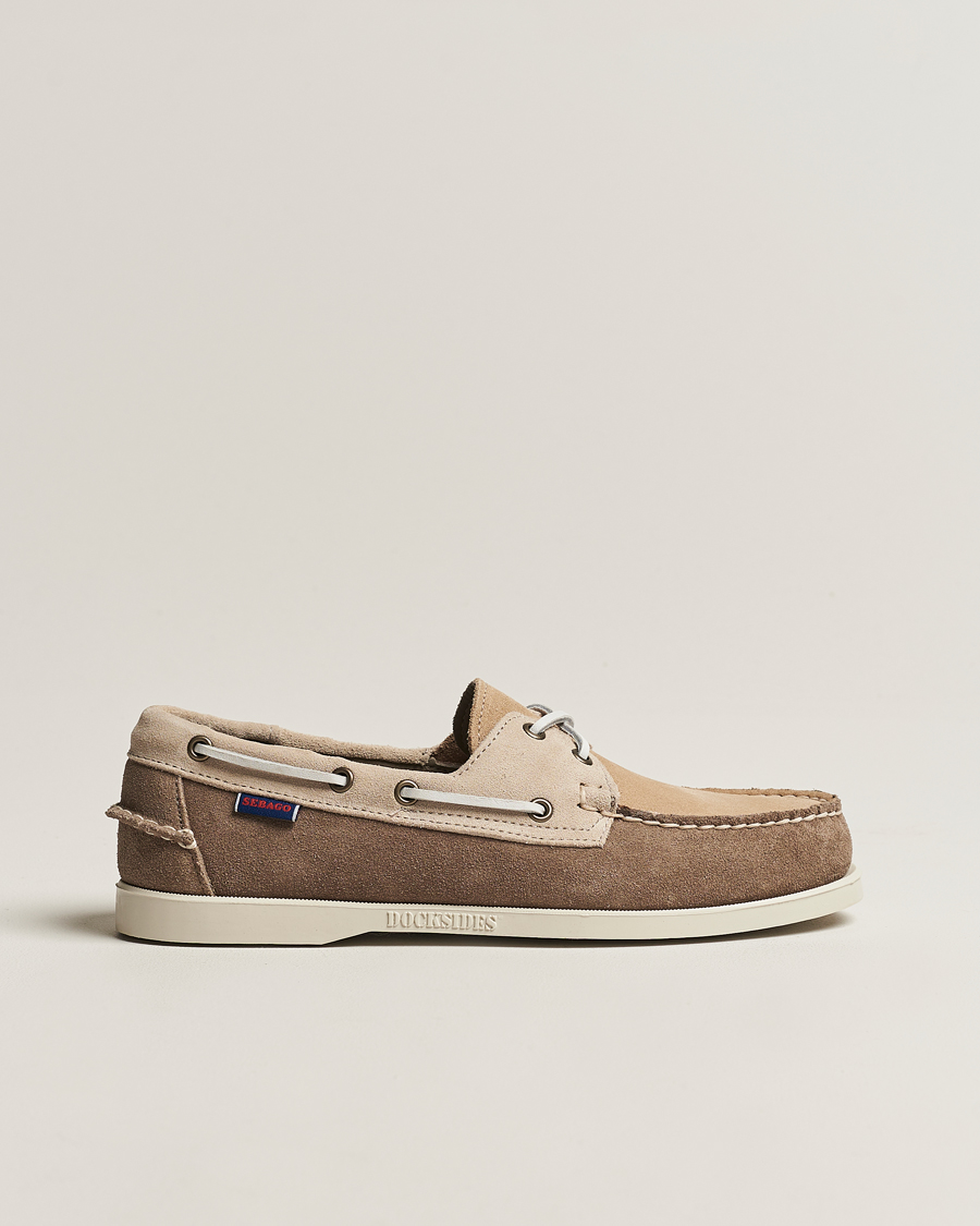 Homme | Chaussures Bateau | Sebago | Docksides Portland Jib Boat Shoe Sage/Taupe/Camel
