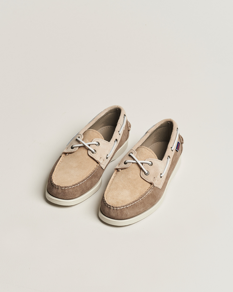 Homme | Chaussures Bateau | Sebago | Docksides Portland Jib Boat Shoe Sage/Taupe/Camel