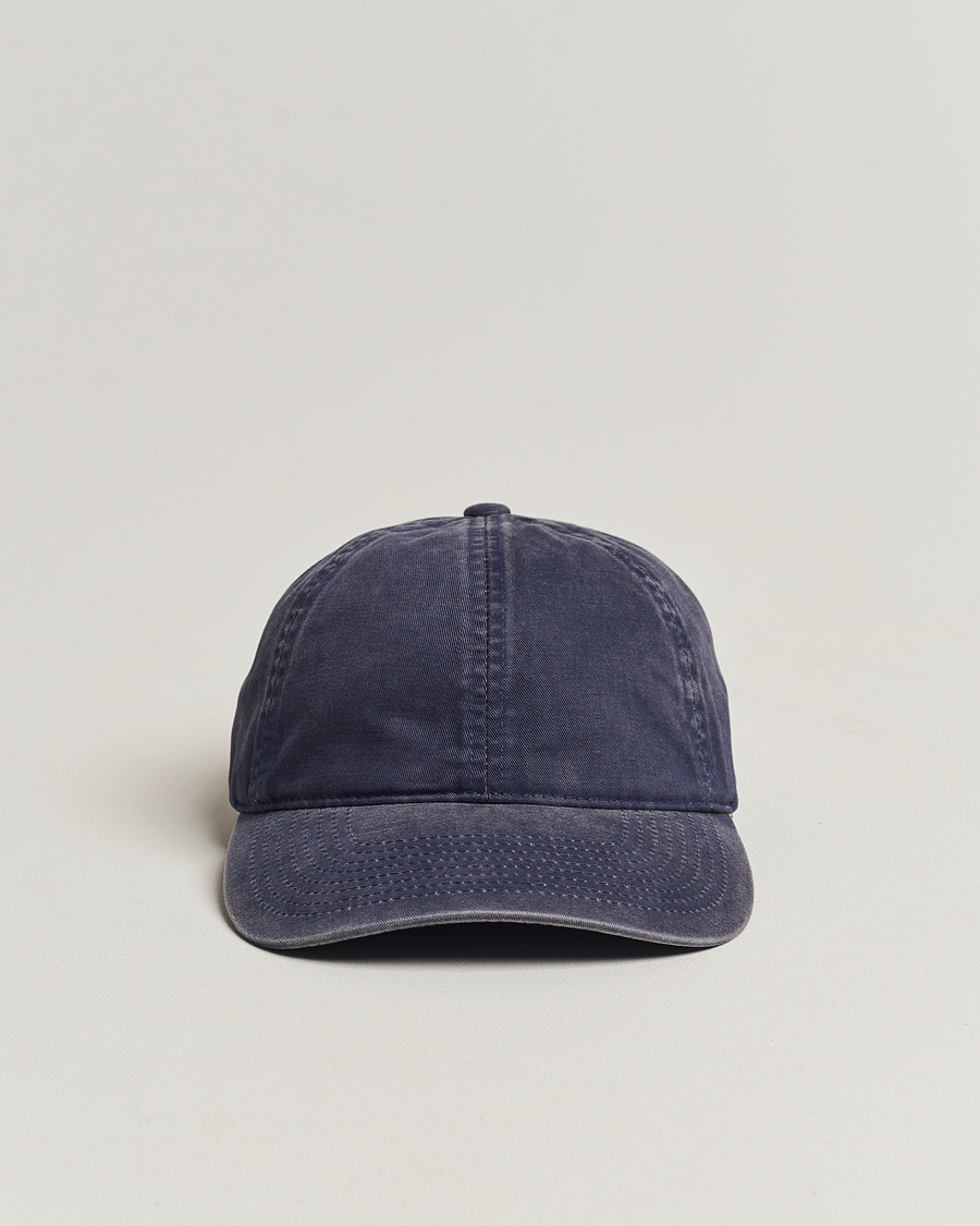 Heren | Varsity Headwear Washed Cotton Baseball Cap Blue | Varsity Headwear | Washed Cotton Baseball Cap Blue