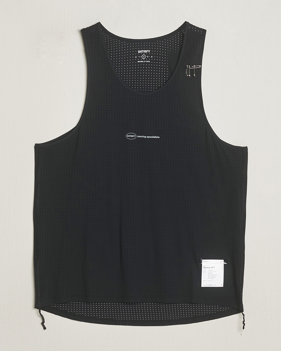 Homme | T-shirts | Satisfy | Space-O Singlet Black