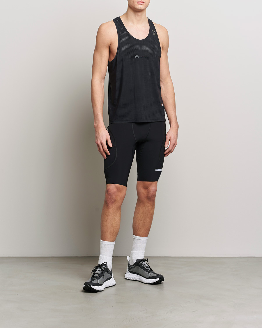Homme | T-shirts | Satisfy | Space-O Singlet Black