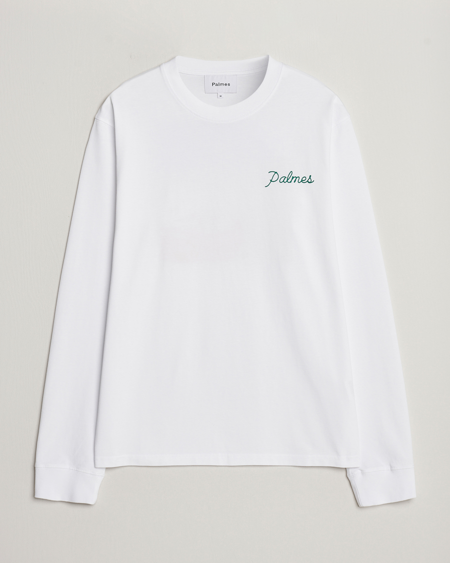 Heren | T-shirts | Palmes | Sunset Long Sleeve T-Shirt White