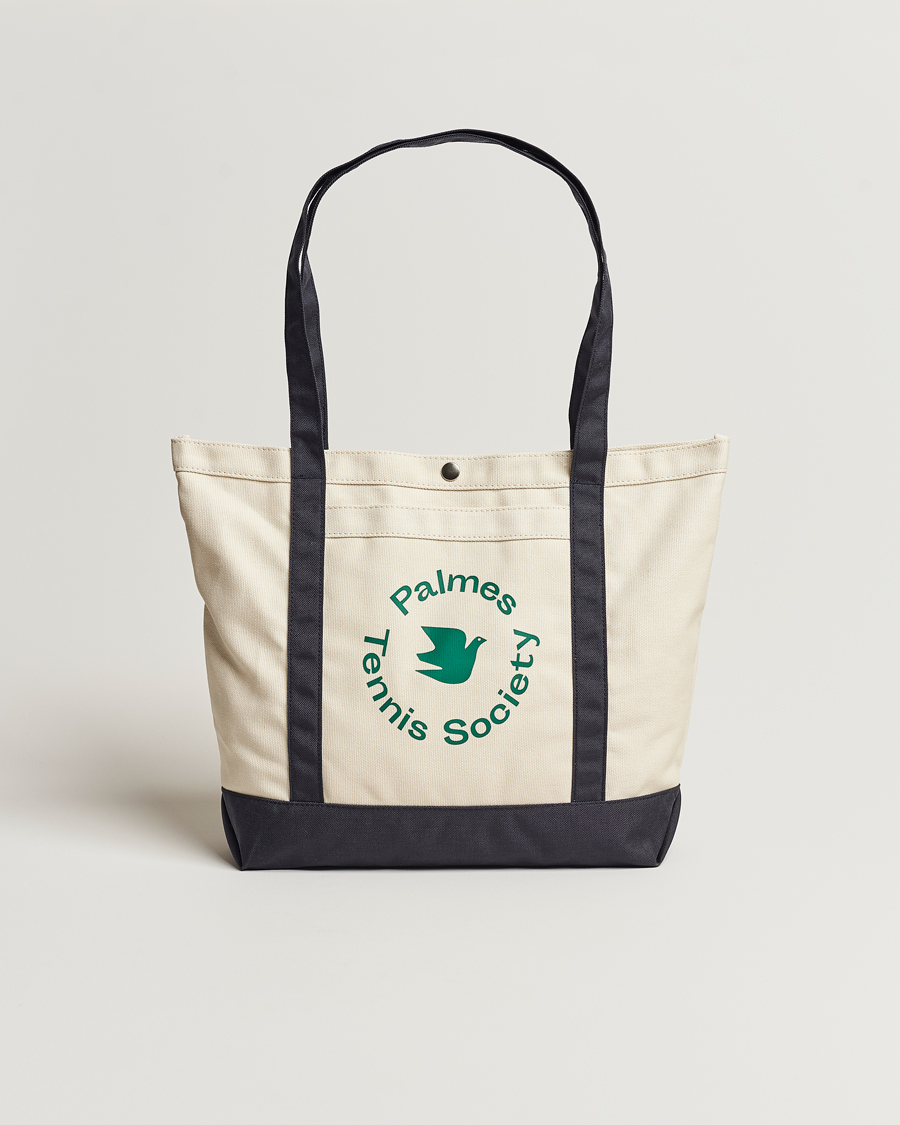 Homme | Palmes Society Tote Bag White/Navy | Palmes | Society Tote Bag White/Navy