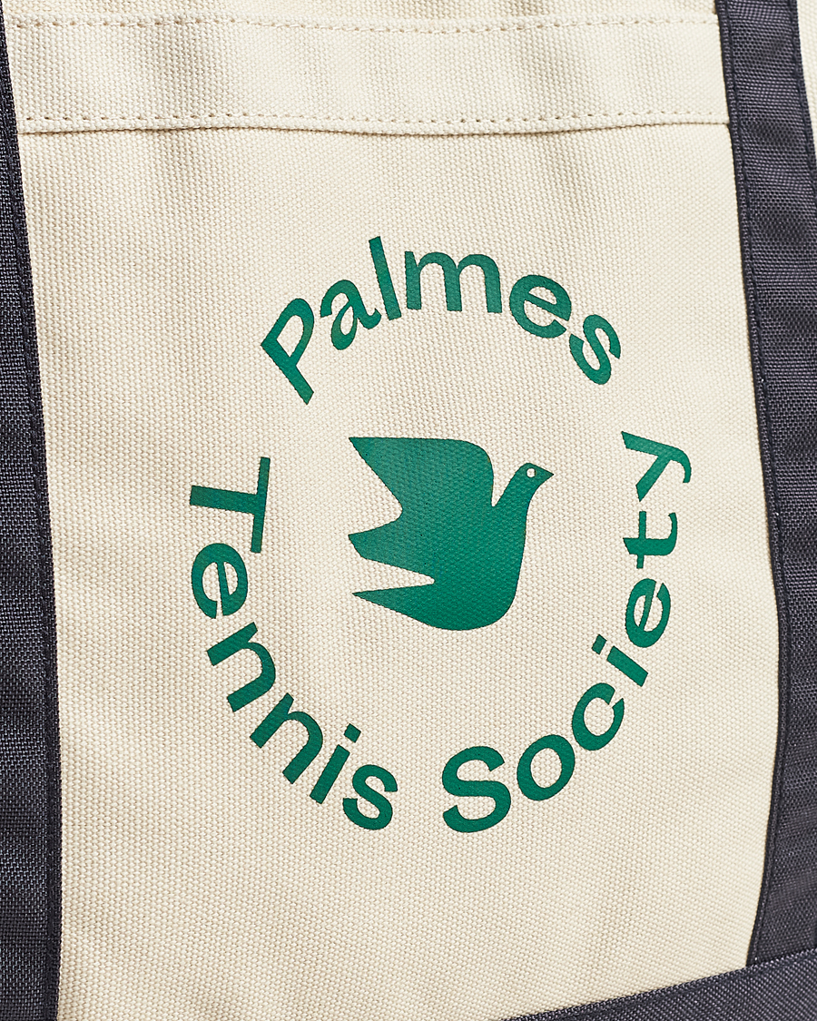 Homme | Palmes Society Tote Bag White/Navy | Palmes | Society Tote Bag White/Navy