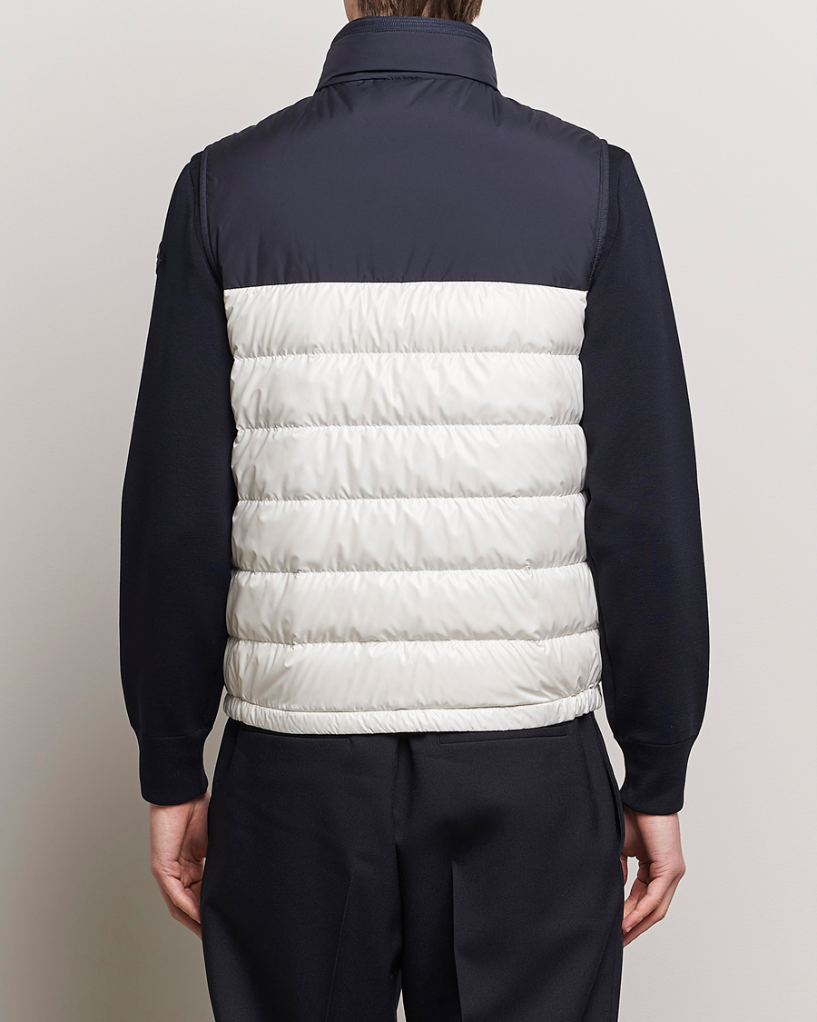 Homme | Manteaux Et Vestes | Moncler | Cerces Down Vest Off White/Navy