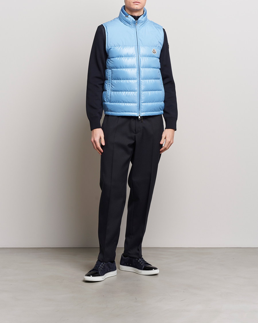 Homme | Manteaux Et Vestes | Moncler | Cerces Down Vest Light Blue