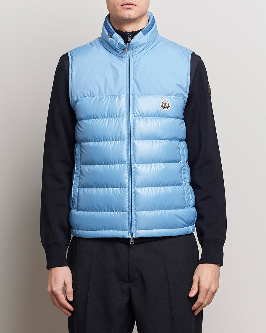 Homme | Manteaux Et Vestes | Moncler | Cerces Down Vest Light Blue