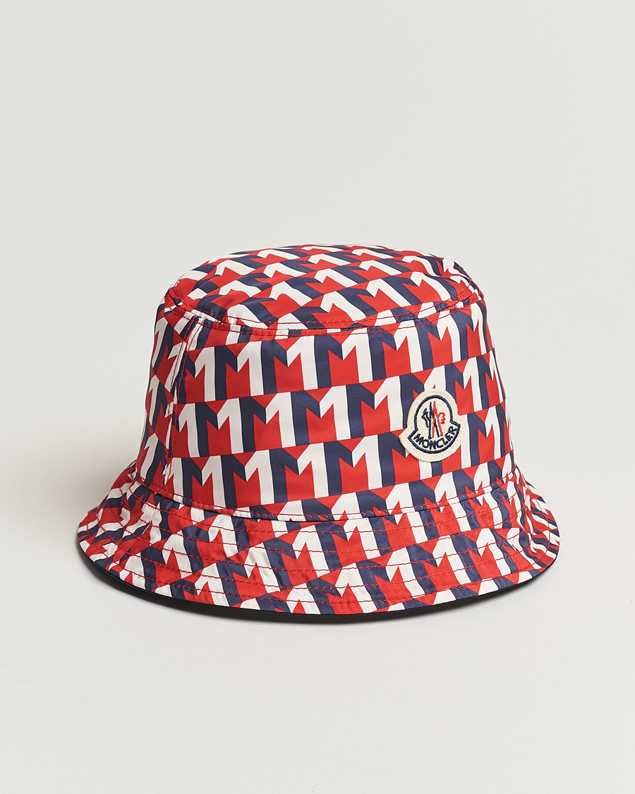 Heren | Moncler Nylon Bucket Hat Navy | Moncler | Nylon Bucket Hat Navy