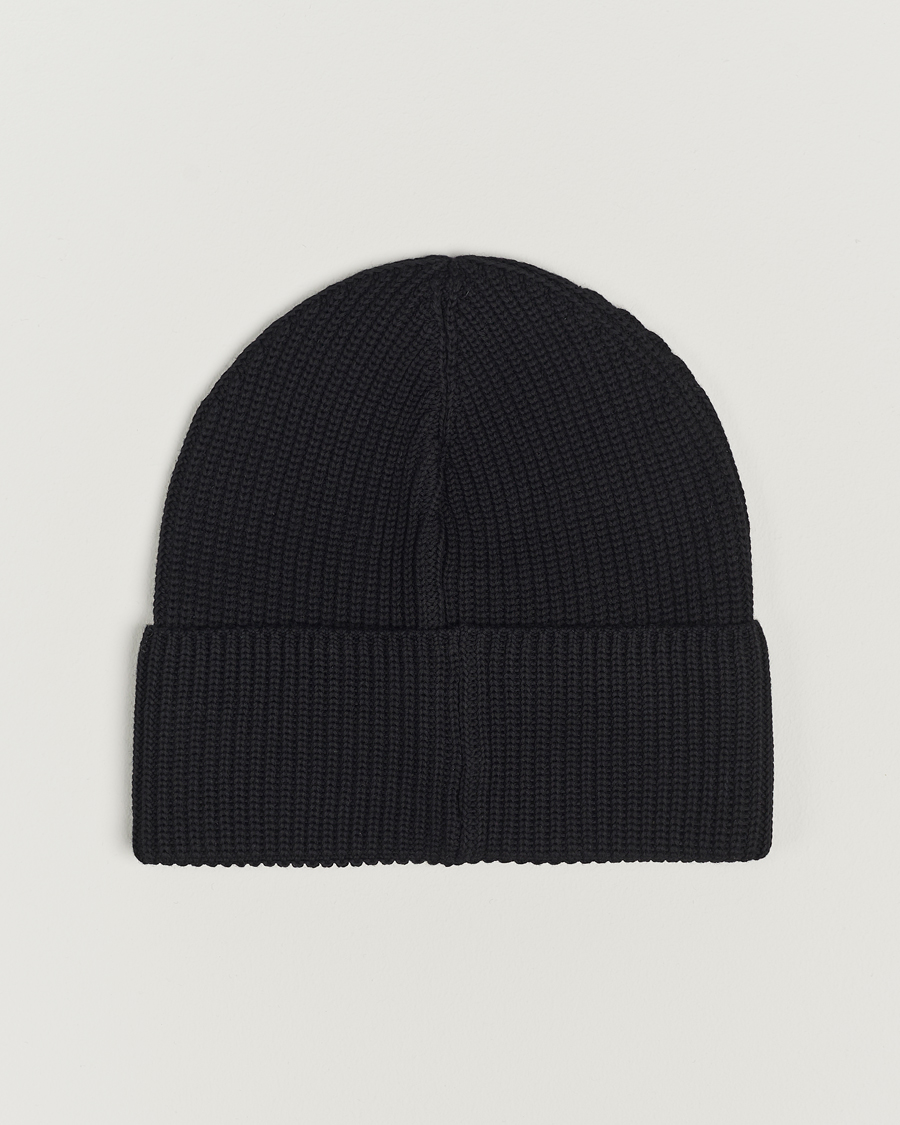 Homme | Moncler Ribbed Wool Beanie Black | Moncler | Ribbed Wool Beanie Black