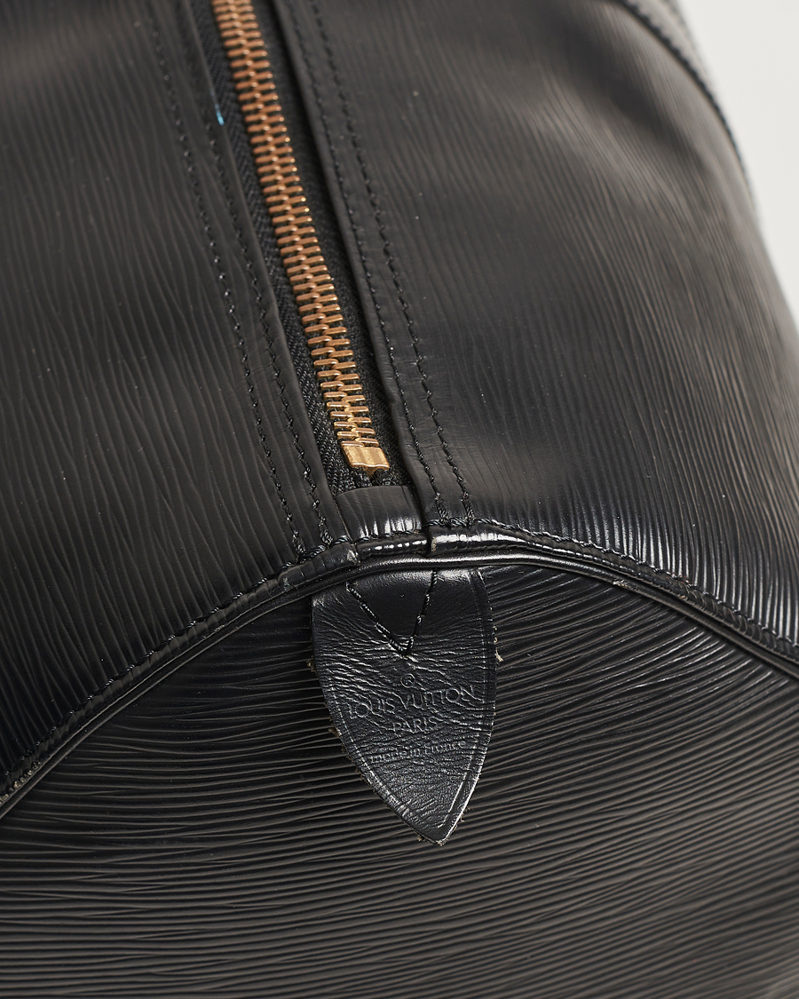 Homme | Louis Vuitton Pre-Owned Keepall 50 Epi Leather Travel Bag Black | Louis Vuitton Pre-Owned | Keepall 50 Epi Leather Travel Bag Black