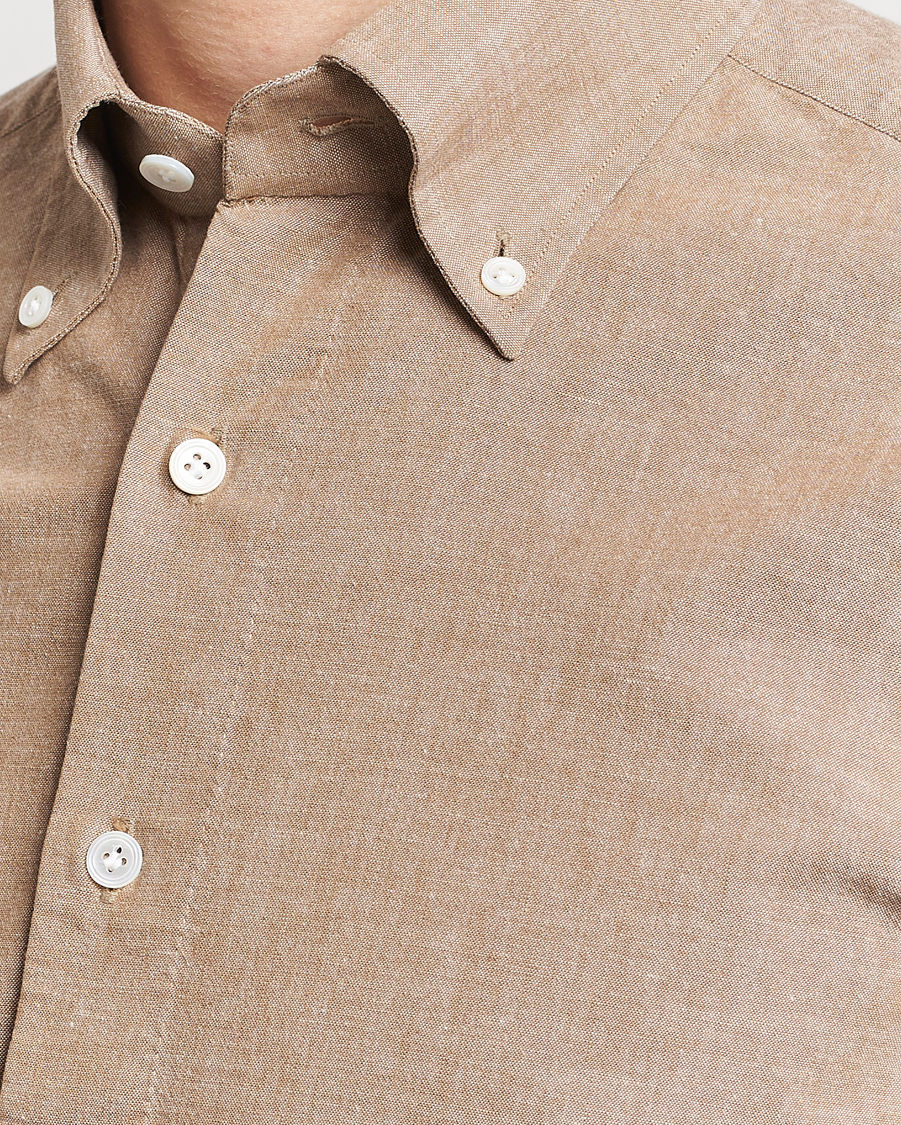 Heren | Overhemden | 100Hands | Japanese Chambray Shirt Brown