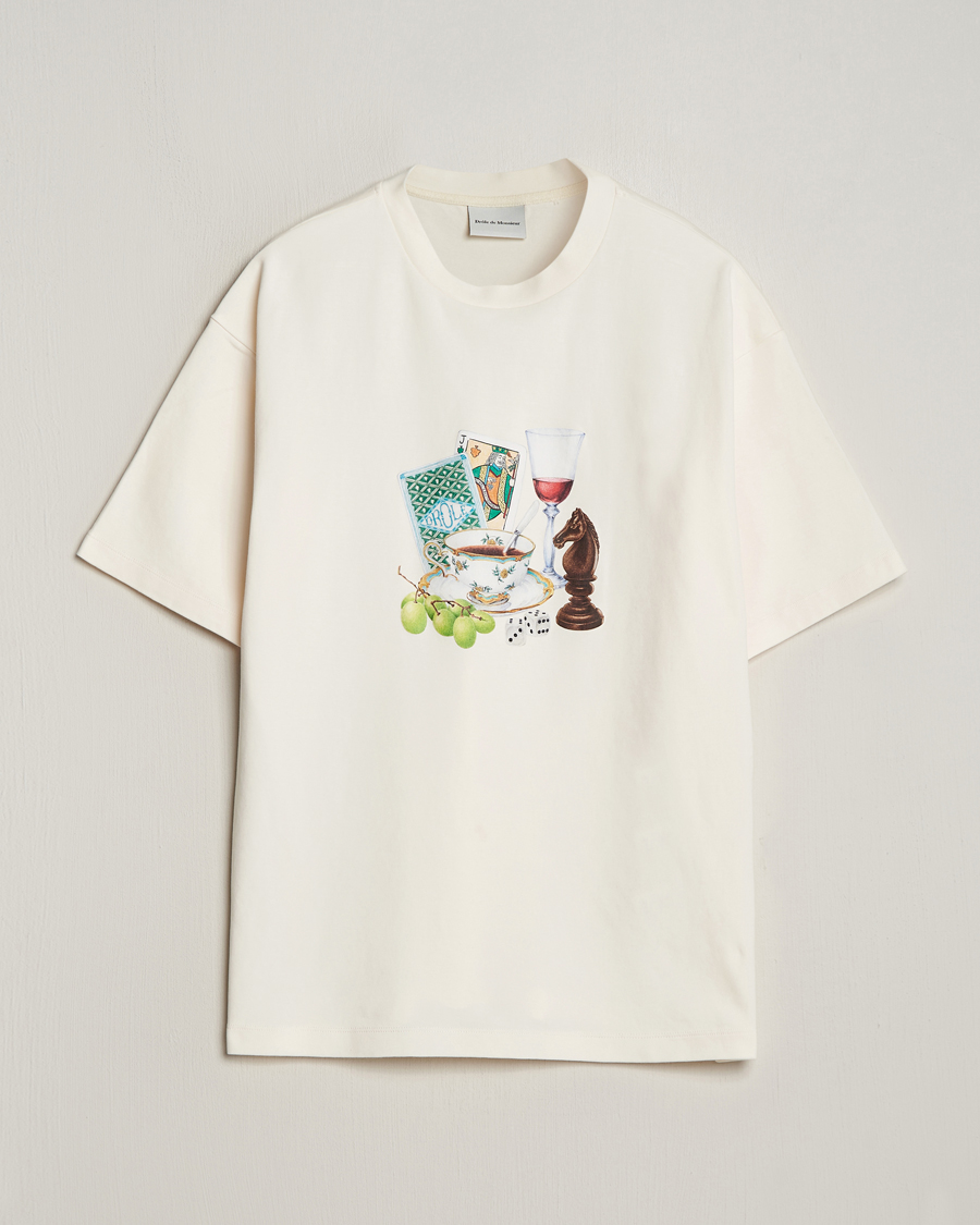Homme | T-shirts | Drôle de Monsieur | Apres Midi T-Shirt Cream