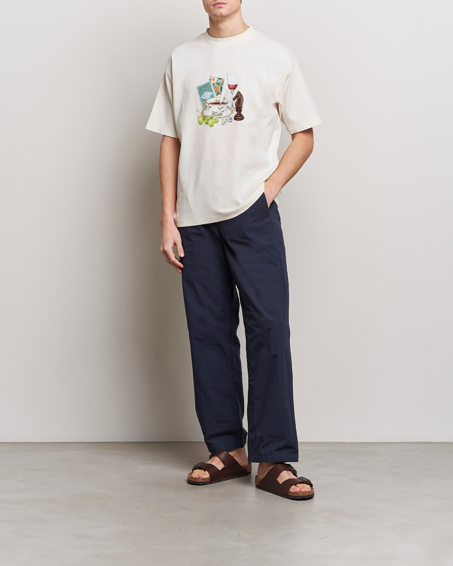 Homme | T-shirts | Drôle de Monsieur | Apres Midi T-Shirt Cream