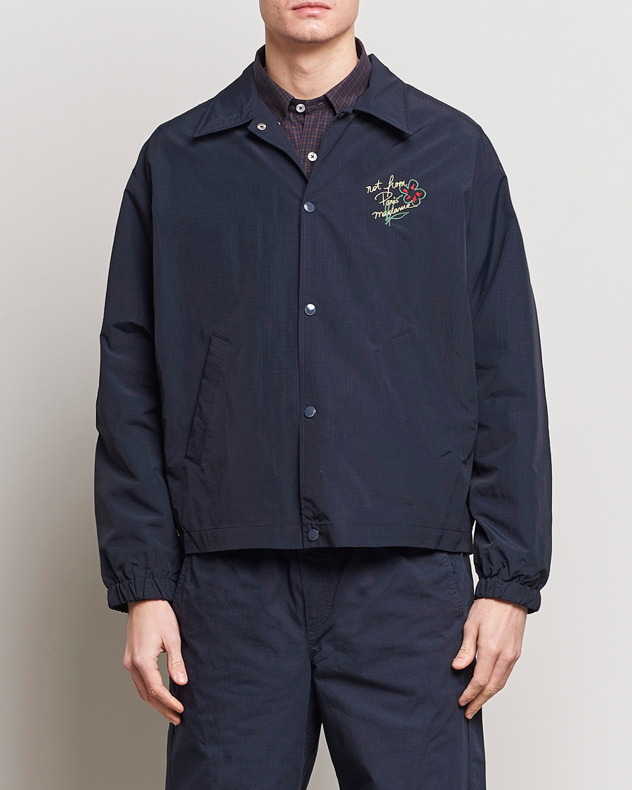 Homme | Manteaux Et Vestes | Drôle de Monsieur | La Veste Slogan Jacket Navy